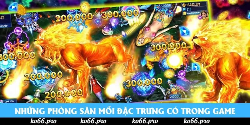 Những phòng săn mồi đặc trưng có trong game
