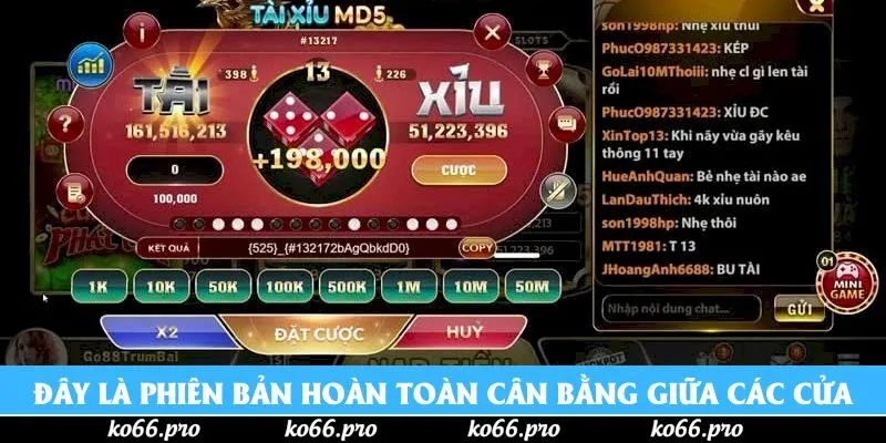 Đây là một phiên bản hoàn toàn cân bằng giữa các cửa